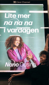 Reklambild i Tunnelbanan