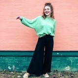 Rosa bakgrund - Grn trja