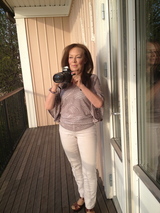 Reporter i humorsketch pilotinspelning