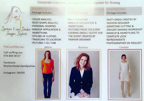 Printad reklam fr styling och makeover