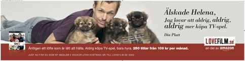 Lovefilm reklam