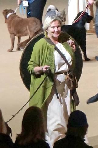 Modell vid uppvisning