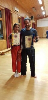 Gradering til blått belte i kickboksing