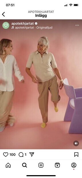 Rolig inspelning för Apoteket Hjärtat