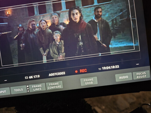 Inspelning av filmen Kronprinsen och tyrannens terkomst