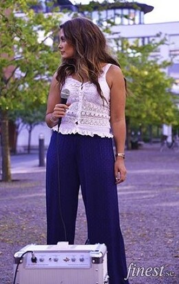 Performing my latest song Performing my latest song