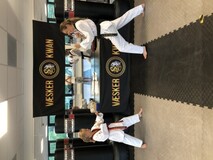Taekwondo instruktr. Her sammen med min datter Frida.