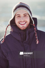 Maskot fotografering Maskot fotografering