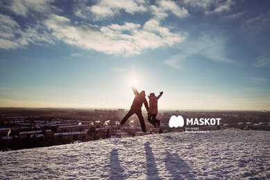 Maskot fotografering Maskot fotografering