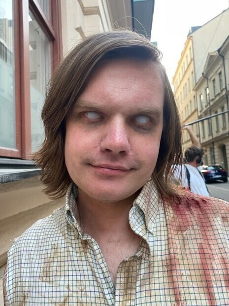 Zombie för rolig inspelning Zombie för rolig inspelning