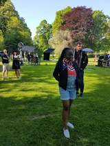 On set of picnic in the park On set of picnic in the park