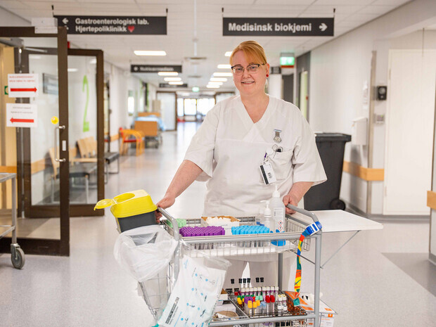 Bioingeniør med prøvetakingstralle