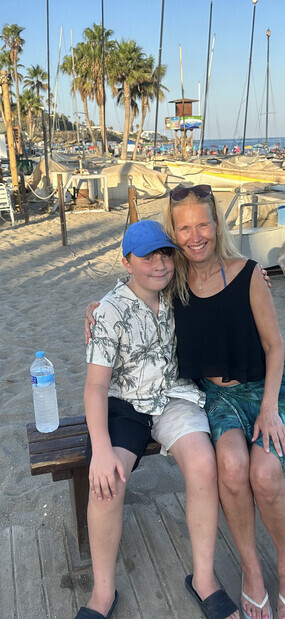 Mor och son