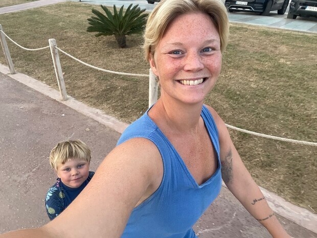 Cykeltur med min son Cykeltur med min son