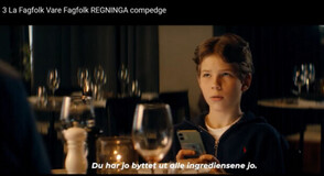 Med far på Restaurant