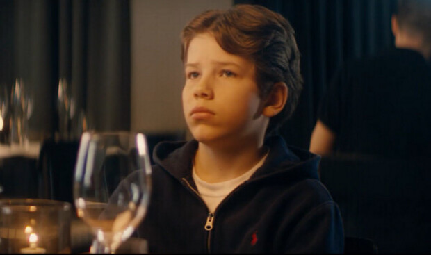 Med teit far på restaurant