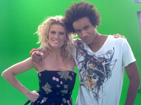 Trailer inspelningen fr Melodifestivalen 2010