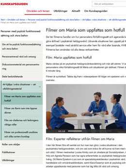 Utbildningsfilm för Socialstyrelsen