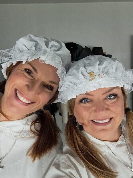 Nunnor redo för sängen Nunnor redo för sängen