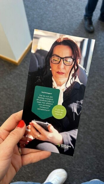 Broschyr reklam för bussar Broschyr reklam för bussar