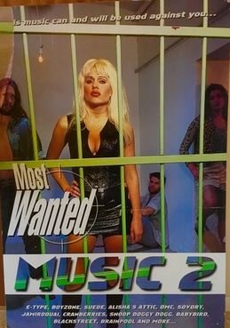 Most whanted music 2 skivomslag reklam Most whanted music 2 skivomslag reklam