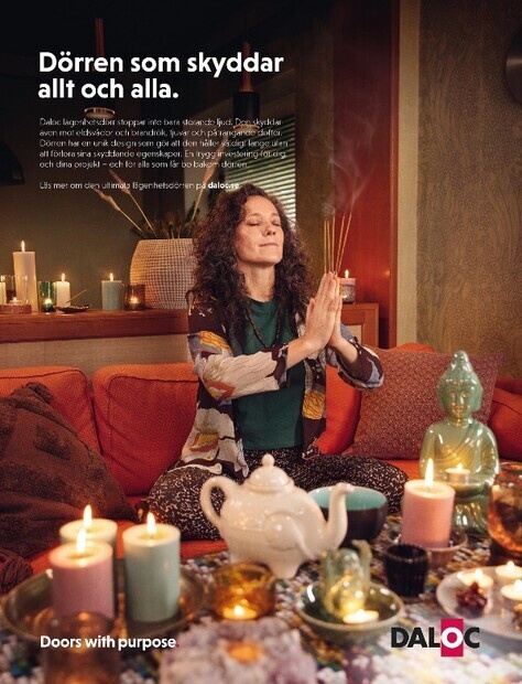 Daloc reklam för säkerhetsdörr Daloc reklam för säkerhetsdörr