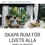 Morfar i en reklambild för uterum Morfar i en reklambild för uterum