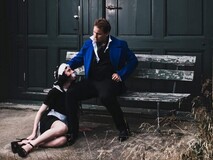 Victoriansk Gentleman Lord og hans tjenestepike