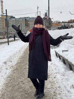 Filminspelning i vinterlandskap Filminspelning i vinterlandskap