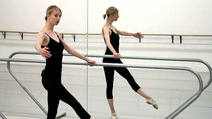 Balettdansare skes till reklamfilmsinspelning