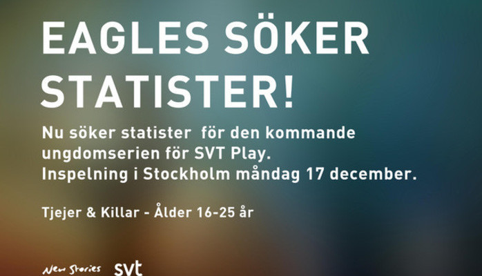 Statister i ldrarna 16-25 skes fr Svt-serie 