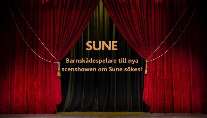 Barnskdespelare till nya scenshowen om Sune skes!