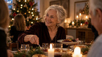 Bestemor 70–85 år til julereklame
