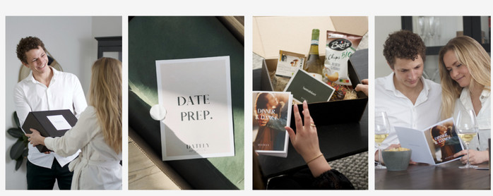 Dately sger statister til et fotoshoot.