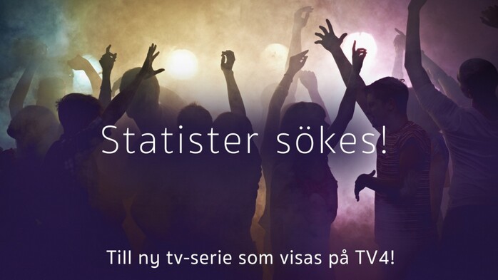 DJ statister sökes till ny tvserie för TV4!