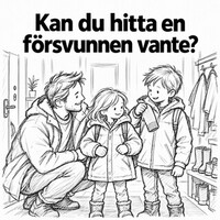 En pappa och två barn till kampanjfilm för Socialstyrelsen
