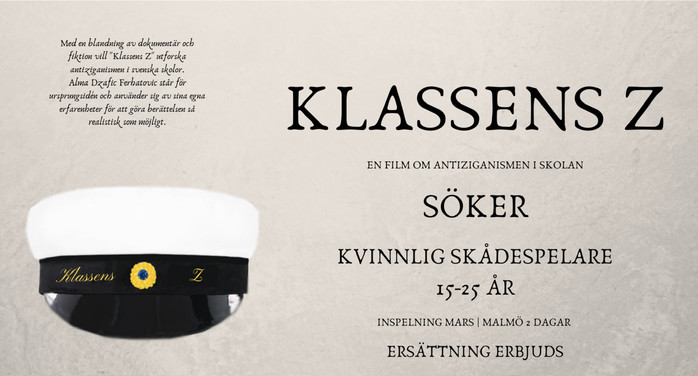 Kvinnlig skdespelare 15-25 r skes till kortfilm!
