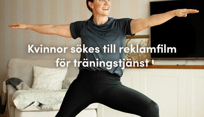 Kvinnor skes till reklamfilm fr trningstjnst