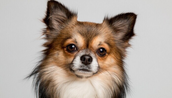 Liten hund skes till reklam
