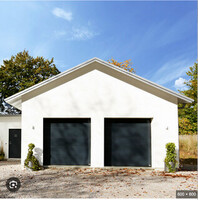 Garage med putsad fasad sökes till reklamfilm 30 april