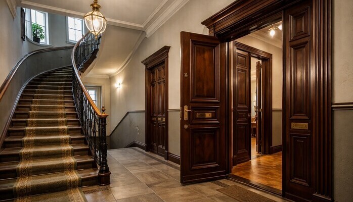 Trapphus med tillgång till lägenhet sökes 