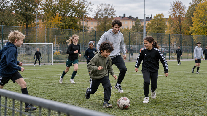 Medverka i reklamfilm för fotbollsmässa i Stockholm  Sök roll