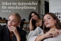 Modell/ people modell för smyckesmärke