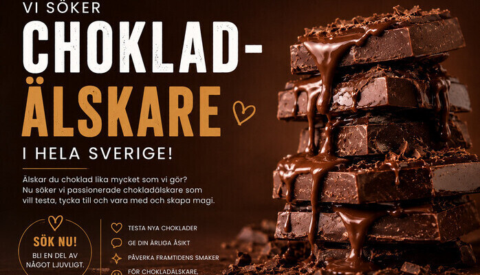 Vi söker efter chokladälskare!