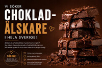 Vi söker efter chokladälskare!