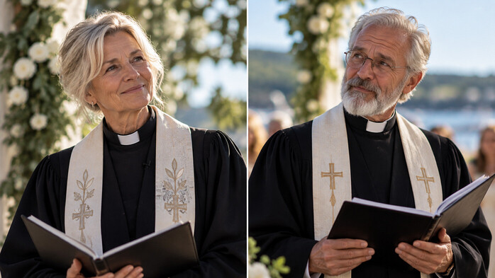 Prest 60+ til humoristisk reklamefilm i Oslo