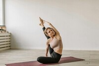 Yoga kvinna skes + Atletisk lpare skes