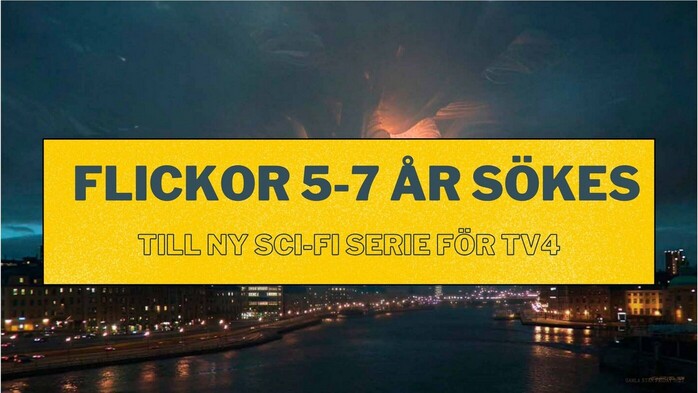 Flickor 5-7 r skes till ny sci-fi serie fr Tv4