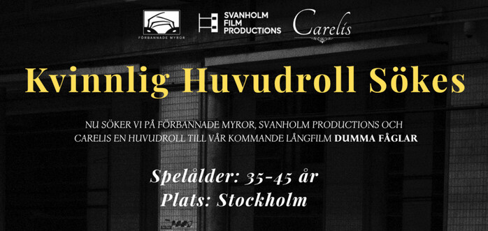 Kvinnlig huvudroll till långfilm sökes