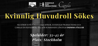 Kvinnlig huvudroll till långfilm sökes